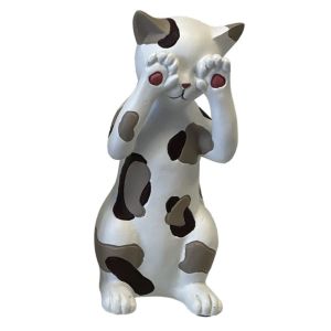 United Labels Figurine chat de décoration en résine je ne vois rien