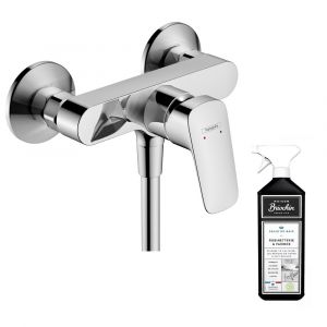Hansgrohe Mitigeur douche mécanique Logis chromé + nettoyant Briochin