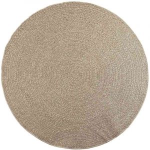 VidaXL Tapis ZIZUR beige &Oslash; 200cm aspect de jute int&eacute;rieur et ext&eacute;rieur