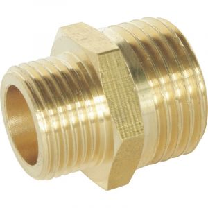 Somatherm Mamelon r&eacute;duit laiton M&acirc;le 15/21 (1/2") - M&acirc;le 12/17 (3/8") - sac het de 2 pi&egrave;ces