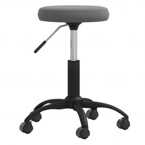 VidaXL Chaise de salle à manger Gris foncé Velours Dark grey