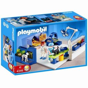 Image de Playmobil 4346 - Équipe vétérinaires et salle d'opération