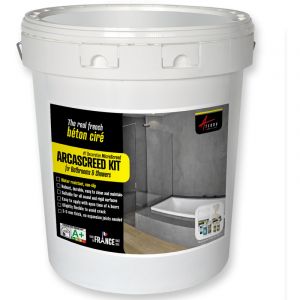 Image de Arcane industries KIT BETON CIRE MURS SALLE DE BAINS 5 m² pour support non-poreux - BLANC ISATIS