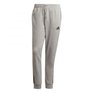 Adidas Essentials French Terry Tapered Cuff 3-stripes L Medium Grey Heather / Black - Medium Grey Heather / Black - Taille L