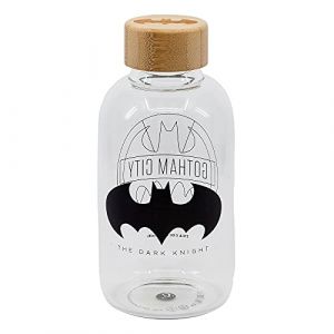 Stor Bouteille en verre pour enfant 620 ml Batman Symbol, unique, standard