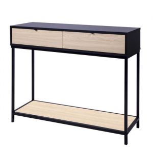 Image de MINSK Console Imitation bois L 110 x P 35 x H 80 cm