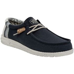 Dude HEY - WALLY LINEN NATURAL 40 Blau