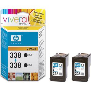 HP CB331EE - MultiPack de 2 cartouches d'encre n°338 noire