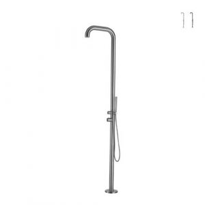 Sined Douche de jardin en acier avec douche à cm 230x18x42 CHIA INOX