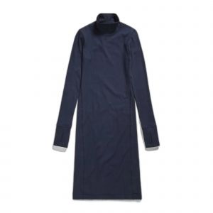 G-Star Raw RAW Slim rib dress mock ls wmn Femme, Bleu (salute D23500-D493-C742), L