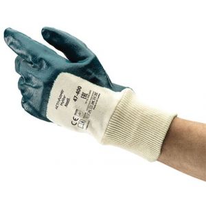 Ansell Gant de manutention ActivArmr Hylite enduit nitrile 47-400 blanc/bleu T7 - AN 687