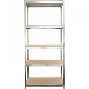Mammut Tagère pour charge lourde Meuble de rangement 5 Étages Plaqué en zinc 180 x 90 x 45 cm