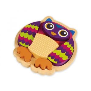 Image de Neotilus Happy Puzzle - Hibou - Puzzle a Encastrer 9 pièces - Happy Puzzle - Hibou - Puzzle à Encastrer 9 pièces - Garçon et Fille - A partir de 1 an