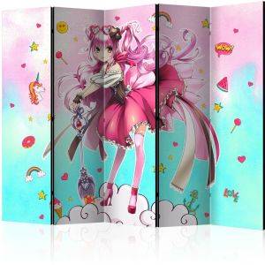 Artgeist Paravent 5 Volets "Sorceress Miko" 172x225cm