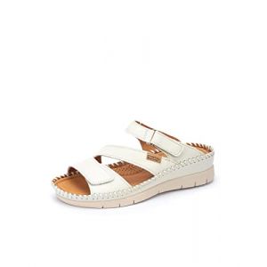 Pikolinos Sandales compensées en cuir ALTEA W7N - Couleur BLANCO - Taille 38
