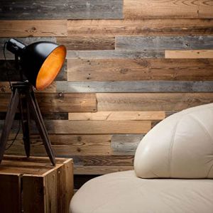 Lambris Bois D&eacute;coratif - Mur en Bois Vielli - Boite 0,8m&sup2; Antik