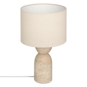 Lampe à poser champignon secteur Erin beige