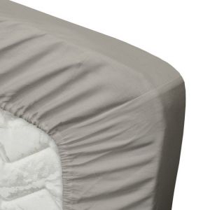 Ten Cate Fitted Sheet - drap-housse 160x200 - drap-housse 160x200 - adapté au sur-matelas 160 x 200 - satin de coton - sur-matelas 160x200 - hauteur d'angle 10 cm - gris