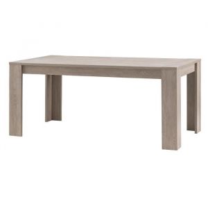 Image de Alsapan ERNEST Table à manger de 6 à 8 personnes - Contemporain - Décor chêne clair - L 179,2 x l 89,6 cm