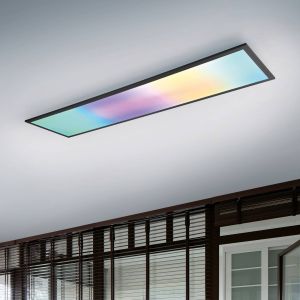 Reality Leuchten Plafonnier LED REALITY Beta R67661232 noir, 31 W, 3600 lm, CCT, RGB