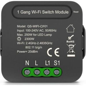 Module Interrupteur WiFi - SILUMEN - Noir