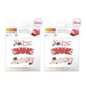 D&eacute;corations azyme Joyeuses F&ecirc;tes Scrapcooking