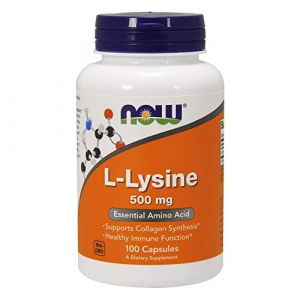 Now Foods L-Lysine 500mg, 100 Capsules