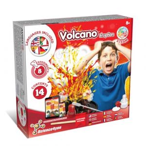 Science4you Coffret Volcan pour Enfants 7 8 9 10+ Ans - 8 Expériences Scientifiques pour Fabriquez Votre Propre Volcan - Jeux Volcan pour Enfant, Coffret Chimie Filles & Garçons de 8 9 10+ Ans