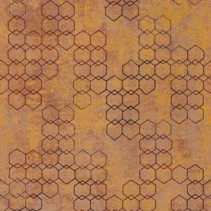 A.S. Creation Papier peint intissé 374243 New Walls - Papier peint vintage Marron Orange/Terre cuite Argent - 10,05 x 0,53 m