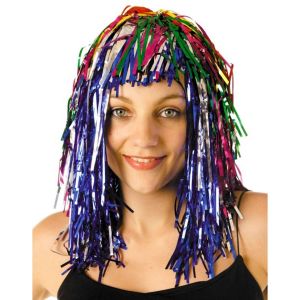 Ruedelafete Perruque disco Multicolore