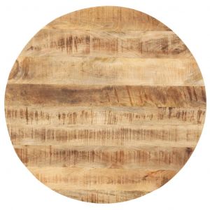 VidaXL Dessus de table Bois de manguier solide Rond 25-27 mm 40 cm