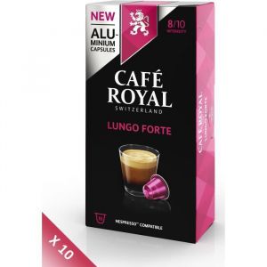 Café Royal Lot de 10 compatible Nespresso Alu Lungo Forte x10