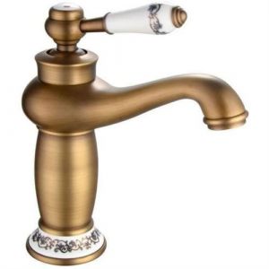 Mitigeur lavabo ROUSSEAU MARPLE vieu bronz&eacute; cartouche c&eacute;ramique et a&eacute;rateur r&eacute;ducteur de