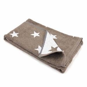 Linnea Drap de douche 70x140 cm 100% coton 480 g/m2 STARS Marron