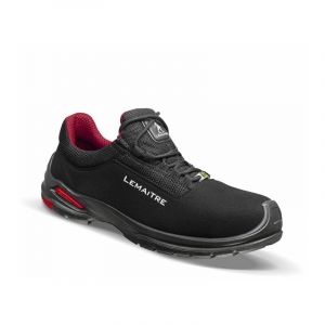 Lemaitre Basket de s&eacute;curit&eacute; basses antistatique riley low S3 src esd Noir / Rouge 38 - Noir / Rouge