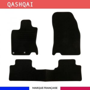 Tapis de voiture - Sur Mesure pour qashqa&iuml; (2013 - 2021) - 3 pi&egrave;ces - Tapis de sol antid&eacute;rapant pour automobile
