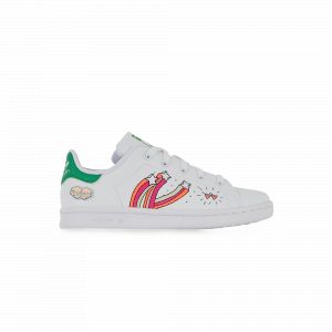 Adidas Stan Smith Cf Primegreen Icon Message Blanc/multicolore - Enfant -