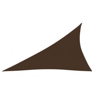 VidaXL Voile de parasol Tissu Oxford triangulaire 4x5x6,4 m Marron