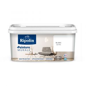 Image de Ripolin Peinture Murale Blanc Satin 2,5 L