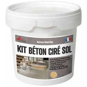 Image de Arcane industries Béton Ciré Sol en Kit - Primaire et vernis de finition inclus Ble Dore - Beige - kit 5 m2 (2 couches)