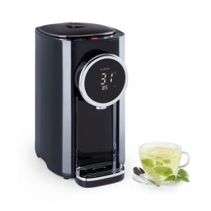Klarstein Hot Spring Plus Distributeur d'eau chaude réservoir 5 litres - Température de 45 à 95°C - Boîtier inox - Noir