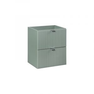 Meuble sous-vasque 50 cm - H 57 x L 50 x P 39 cm - Vert Roseau
