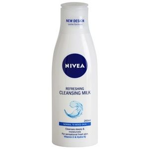 Nivea Aqua Effect - Lait nettoyant rafra&icirc;chissant visage pour peaux normales &agrave; mixtes