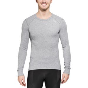 Image de Odlo Originals Warm T-Shirt chaud col rond manches longues homme Grey Melange Taille Fabricant : XXL