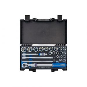 King tony Coffret douilles 1/2 6 pans metrique avec accessoires pro - 24 pcs