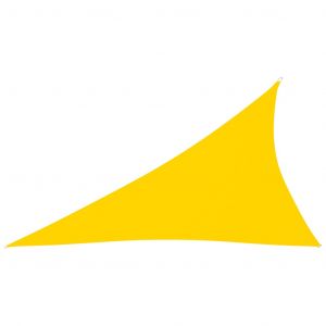 VidaXL Voile de parasol Tissu Oxford triangulaire 4x5x6,4 m Jaune