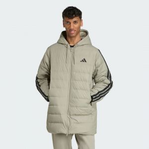 Adidas Parka à capuche duvet léger Essentials CLIMAWARM 3 bandes