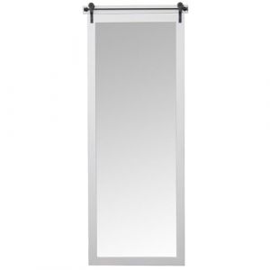 Alexandra House Living Miroir Mural Blanc Bois 5 x 47 x 155 cm