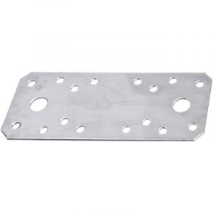 Alberts 851781 Platine d'assemblage | acier inoxydable | 133 x 55 mm | kit de 50