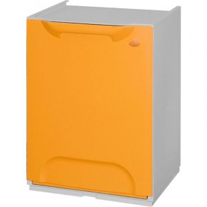 WELL HOME MOBILIARIO & DECORACI&Oacute;N Poubelle recyclage en polypropyl&egrave;ne couleur orange, r&eacute;servoir 20 l